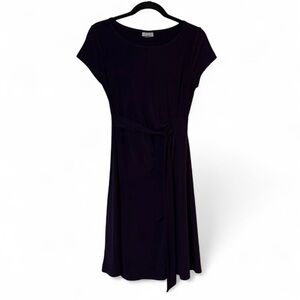 A Pea in the Pod Dark Purple Midi Dress